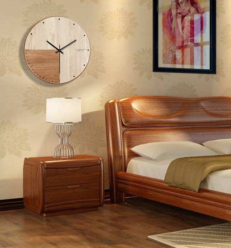 wooden wall clock