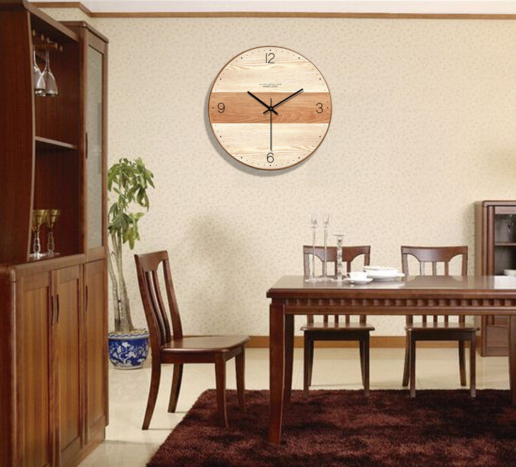 wooden wall clock