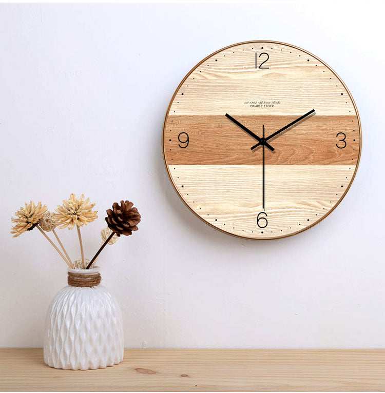 wooden wall clock