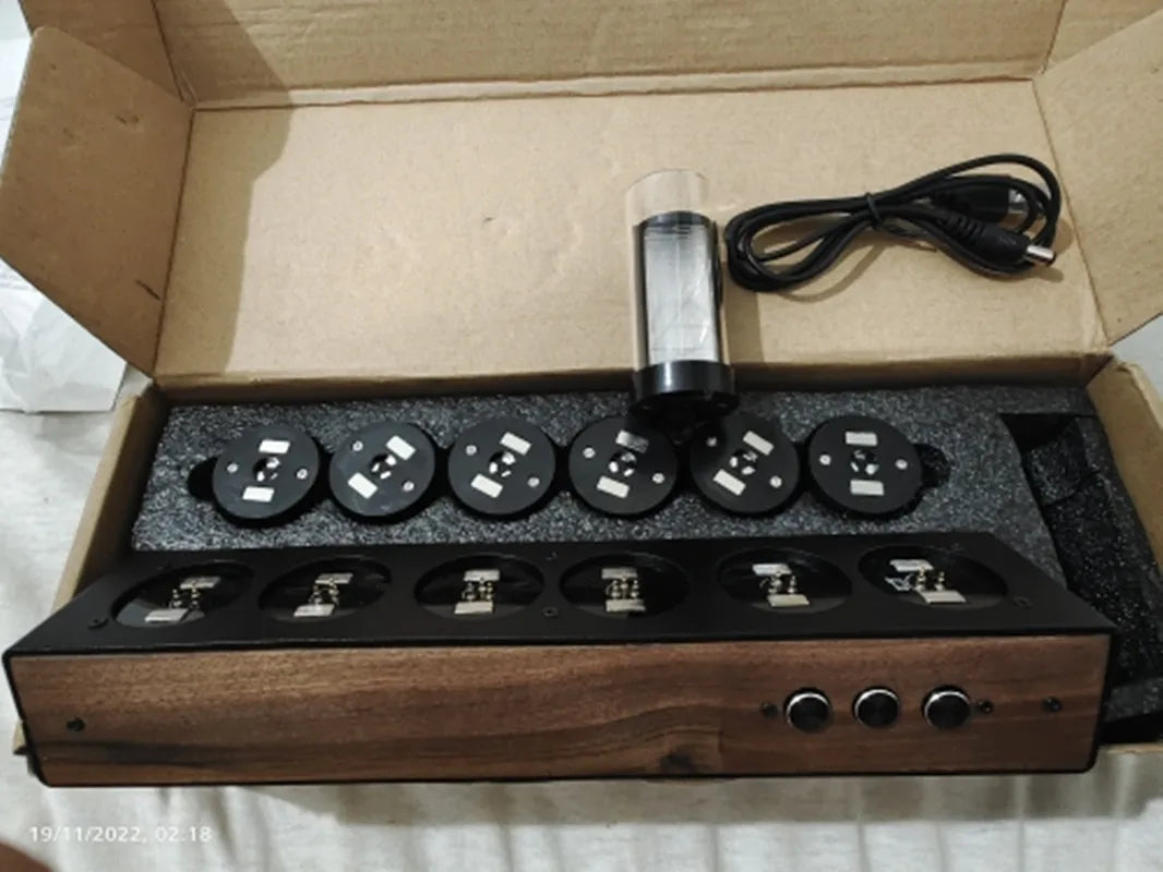 Vintage Wood Nixie Clock