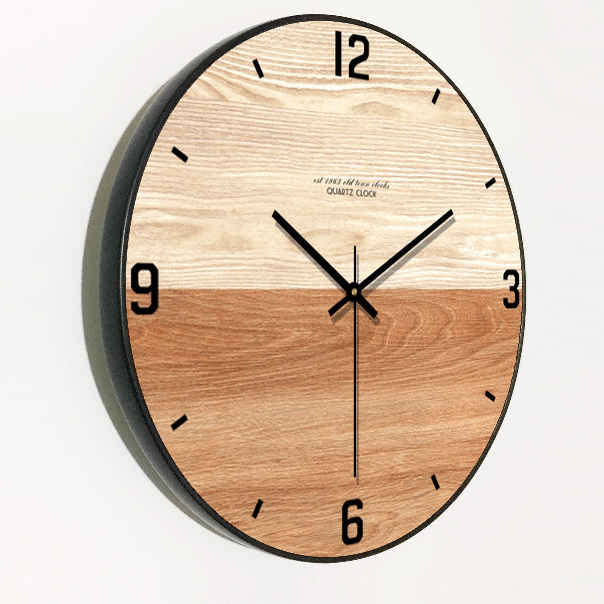 wooden wall clock