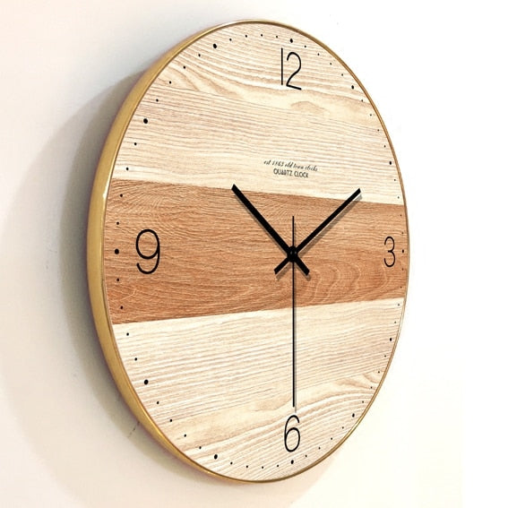 wooden wall clock