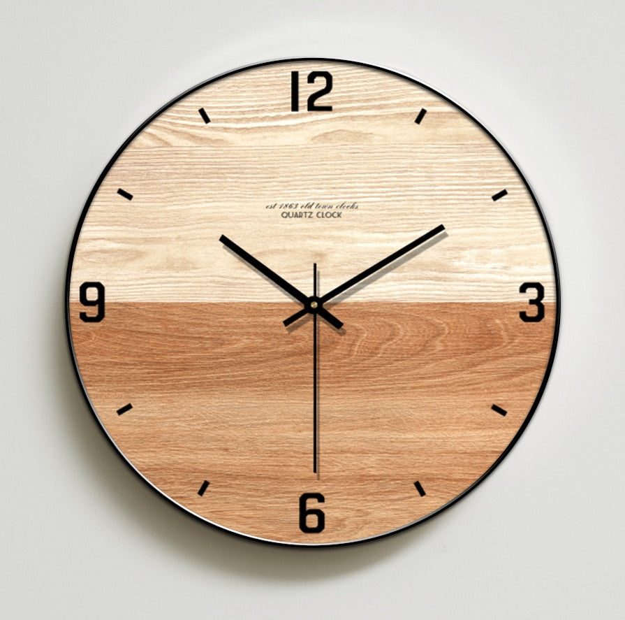 wooden wall clock