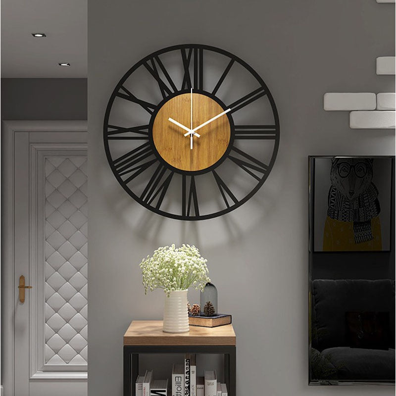 Scandinavian Wooden Wall Clock