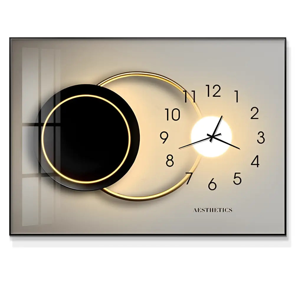 Horloge Murale Tableau Design - Horloges murales - Tableau noir Style 4 / 50 X